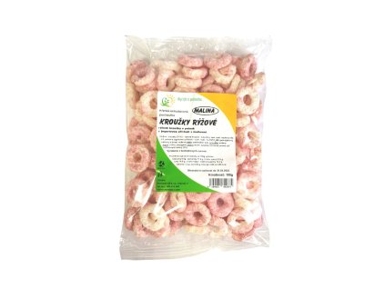 Rice yogurt rings Raspberry 100g