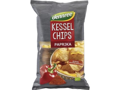 52713 dennree kotlikove chipsy paprika 125 g bio
