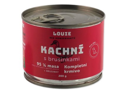 Konzerva LOUIE kačacie s brusnicami 200g