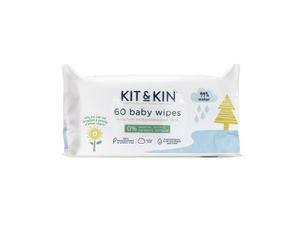 Nedves törlőkendők 60 db KIT & KIN