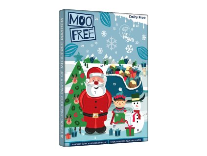 Kalendár adventný kakaový biely 70 g MOO FREE