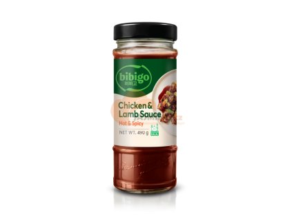 BIBIGO csirke- és bárányszósz csípős és csípős 490g