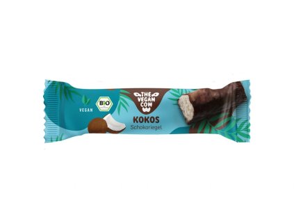 THE VEGAN COW Baton de ciocolată cu nucă de cocos 40 g organic