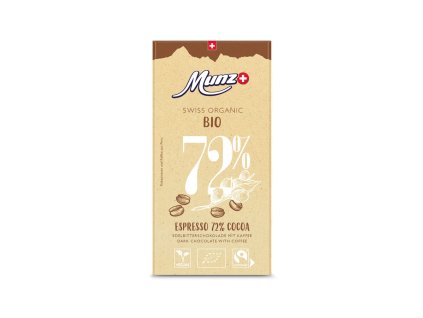 Czekolada Munz espresso 72% 100 g organiczna