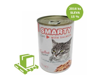 SMARTY Cat Losos chunks, konzerva 410 g (paleta 2016 ks) ZĽAVA 15 %
