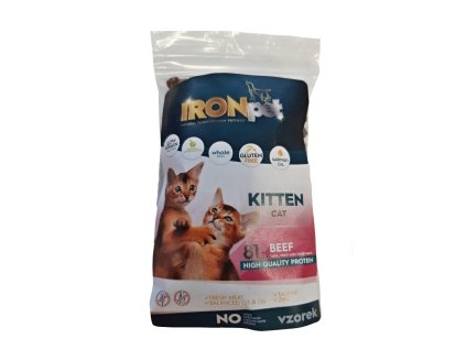 Mostră IRONpet Cat Kitten Beef (Carne de vită) 70 g