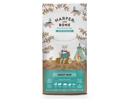 Harper and Bone Hundefutter für Erwachsene, Mini-Wild Mountains, 10 kg