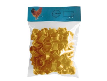 Lock rings 16 mm, yellow (100 pcs) DISCOUNT 15%