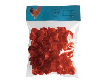 Lock rings 16 mm, red (100 pcs) DISCOUNT 15%