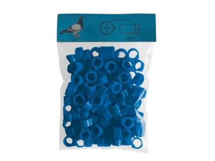 Taubensicherungsringe 8 mm, blau (100 Stück) RABATT 15%