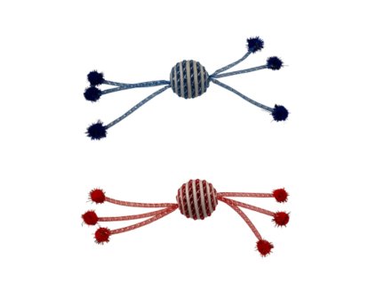 Minge colorată cu 6 panglici