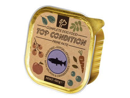 Top Condition kutya lazac és áfonya pástétom 150 g