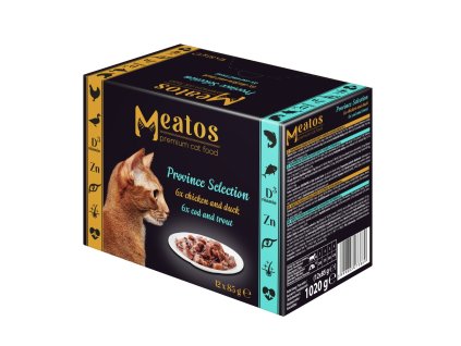 Meatos Cat Multipack Chunks in Soße 12 x 85 g