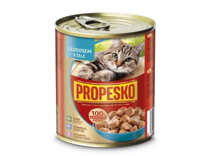 PROPESKO Cat salmon in jelly, pieces 830 g