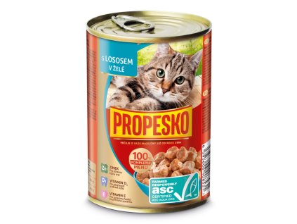 PROPESKO Cat ASC łosoś w galarecie kawałki 415 g
