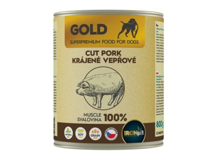 IRONpet Gold Dog Pork cutlets, canned 800 g