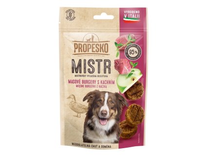 Propesko Dog Master Burger Ente, Apfel und Thymian 60 g