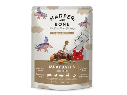 Harper and Bone Dog Wild Mountains, zsebben 300 g