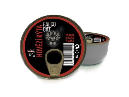 FALCO CAT beef leg, canned 120 g