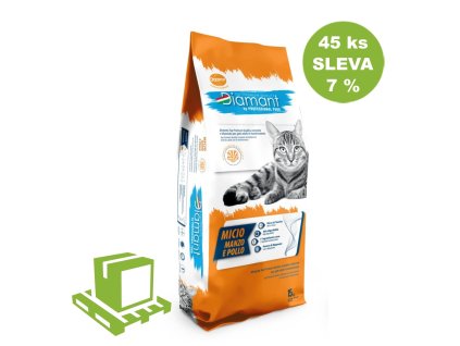 Diamant Cat Micio Rind und Huhn 15 kg (Palette 45 Stück) RABATT 7%