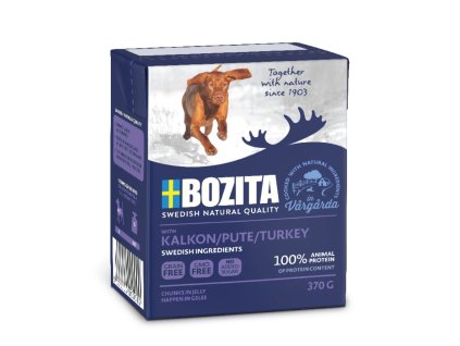 Bozita Dog pieces in jelly with turkey 370 g