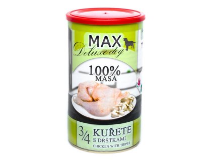 MAX Deluxe Dog 3/4 Huhn mit Pansen, Dose 1200 g