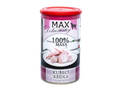 MAX Deluxe Dog skrzydełka z kurczaka, konserwowe 1200 g