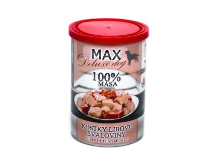 MAX Deluxe Dog chude kostki mięśniowe, puszka 400 g