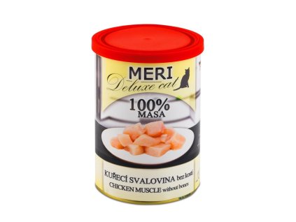 MERI Deluxe Cat muschi de pui dezosat, conserva 400 g