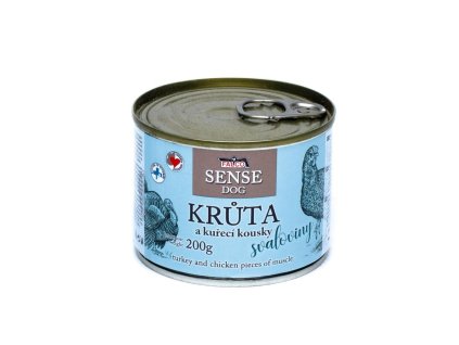FALCO SENSE Dog kawałki mięśni indyka i kurczaka, konserwa 200 g