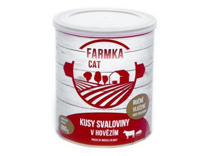 FARMKA Kot z mięsem mięśniowym, konserwa 800 g