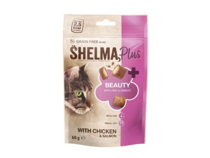 Shelma Cat Snack Beauty vankúšiky GF 60 g