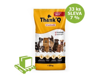 Thank´Q Standard Dog felnőtt csirke 20 kg (raklap 33 db) KEDVEZMÉNY 7%