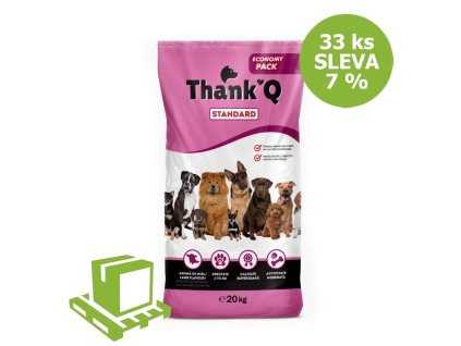 Thank´Q Standard Dog Adult Bárány 20 kg (raklap 33 db) KEDVEZMÉNY 7%