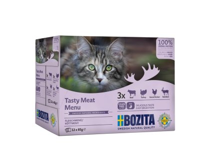 Bozita Cat Fleischstücke in Sauce, Beutel 85 g (12er Pack)