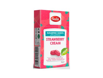 Sugar-free candies Strawberry&Cream - 44g SULA