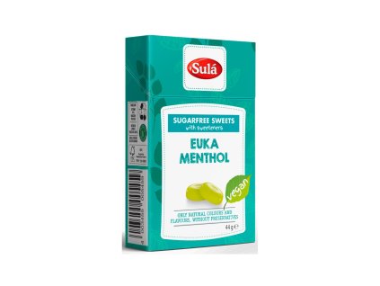 Zuckerfreie Euka Menthol Bonbons - 44g SULA