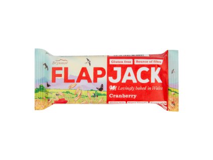 Flapjack owsiany z żurawiną bezglutenowy 80 g BRYNMOR (S)