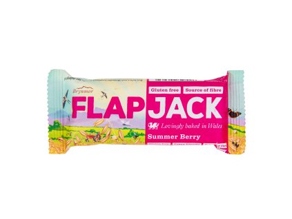 Flapjack ovsený malina-jahoda bezlepkový 80 g BRYNMOR (S)