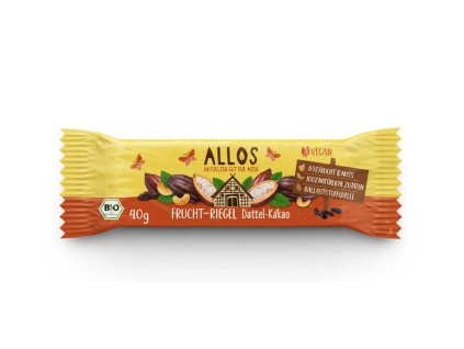 Allos Datolya kakaós gyümölcsszelet 40 g bio