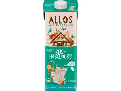 Allos Ryžový nápoj lieskovoorieškový nesladený 1 l bio