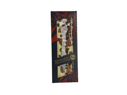Weiße Schokolade mit Pekannüssen, Pistazien und Preiselbeeren - Severka 135g