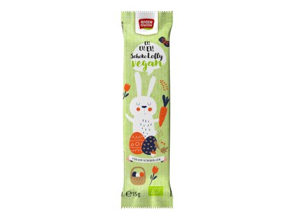 Vegán csokoládé nyuszi nyalóka 15 g BIO ROSENGARTEN