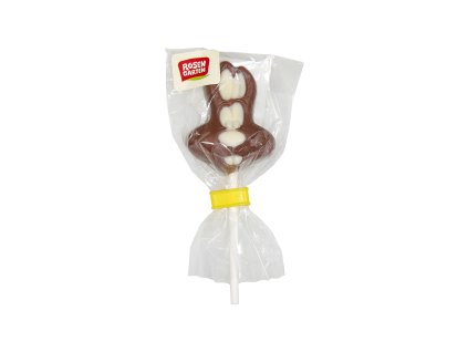 Lízatko mliečna čokoláda veľkonočný zajačik 15 g BIO ROSENGARTEN