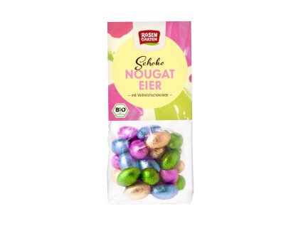 Nugáttal töltött tejcsokoládé tojás 100 g BIO ROSENGARTEN