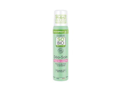 Természetes dezodor ECO SPRAY 24 h lótuszvirág 100 ml BIO SO'BIO etic