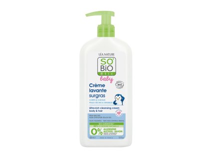 Waschgel für Kinder für Körper und Haar 500 ml BIO SO'BiO étic