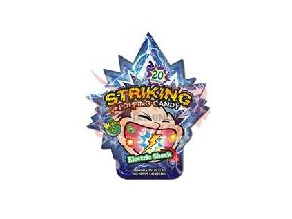 striking popping candy elektricky sok strip 30g