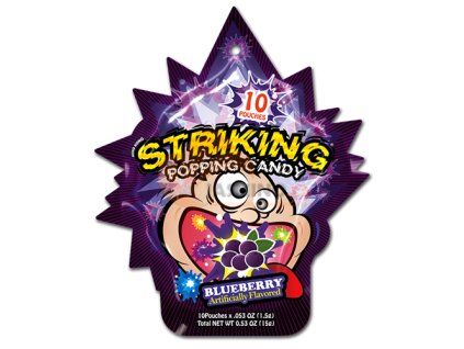 striking popping candy boruvka strip 15g