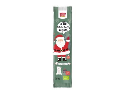 Christmas chocolate lollipop vegan 15 g BIO ROSENGARTEN